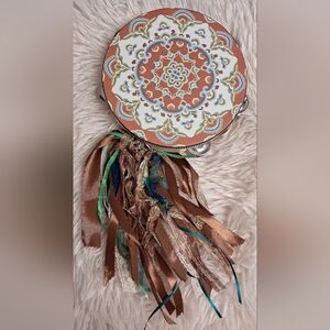 Hand Decorated 8" Festival Tambourine